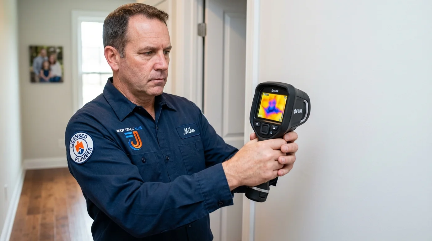 Thermal imaging leak detection by Johns Plumbing LLC in Clay